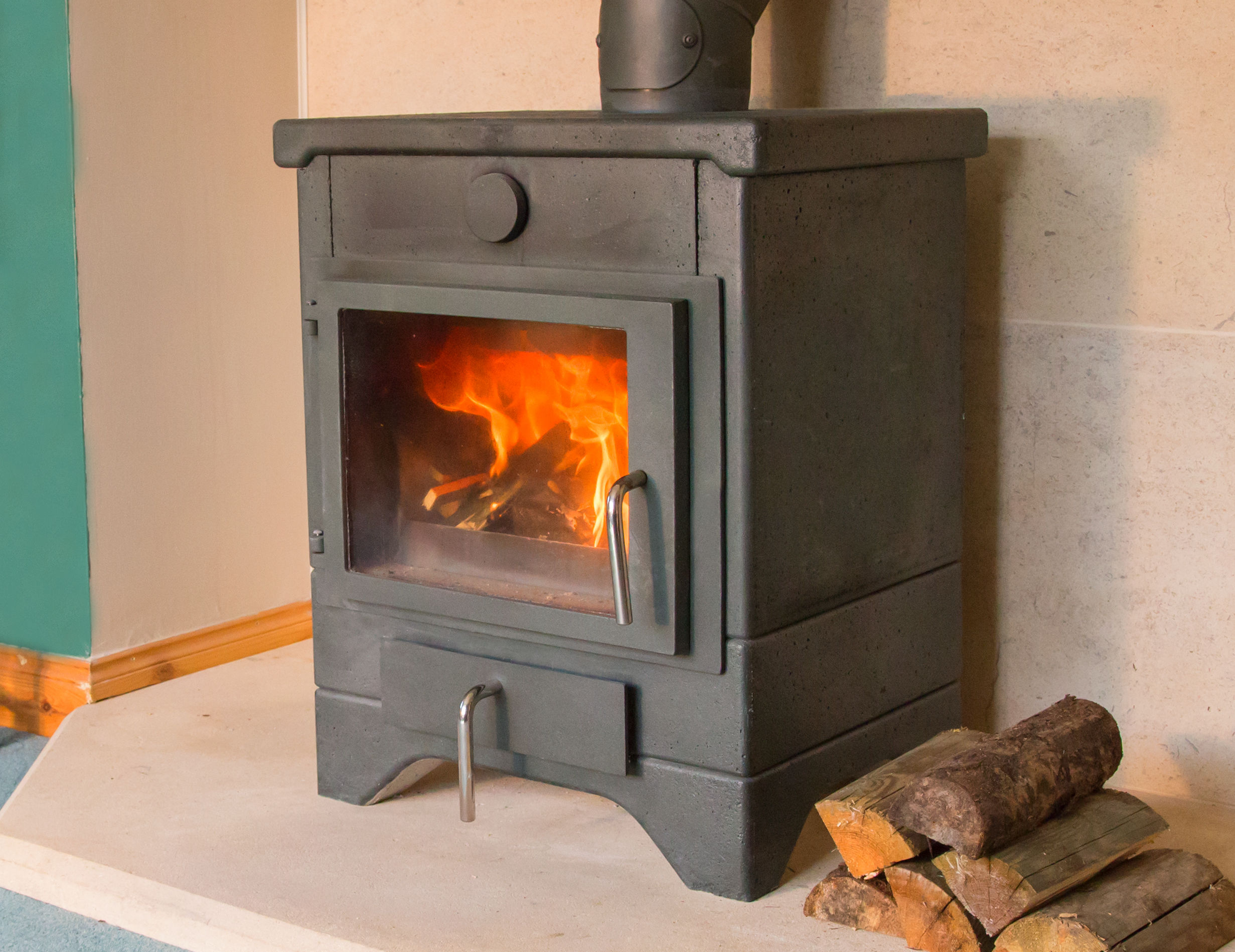 Ecco Stove fire detail