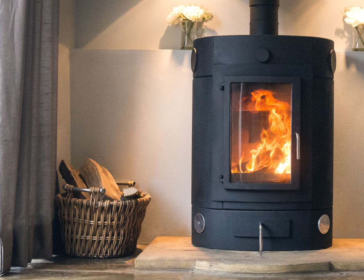 Ecco Stove in living room
